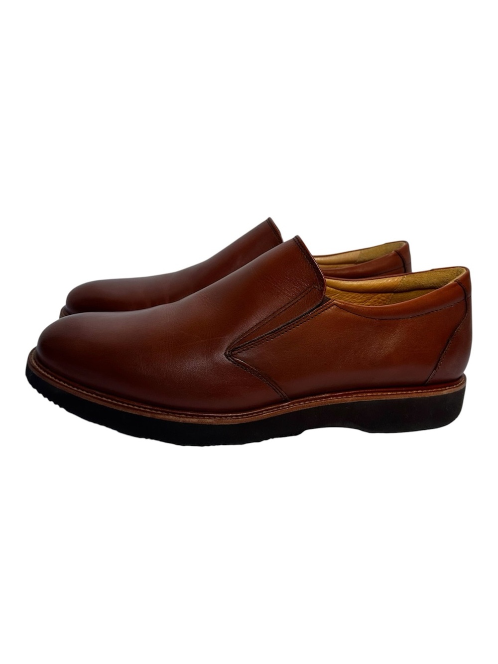 Samuel Hubbard Men’s Cognac Brown Frequent Traveler Slip On Loafers- Size 11